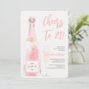 Search for surprise 21st birthday invitations Pink