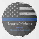Search for blue line balloons Law enforcement