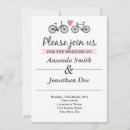 Search for bicycle wedding invitations Retro