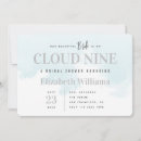 Search for clouds bridal shower invitations Watercolor