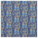 Search for blue and yellow floral fabric Rustic