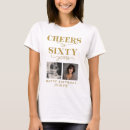 Search for 60th birthday womens tshirts Gold