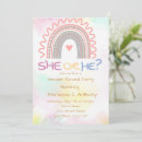 Search for rainbow gender reveal invitations Party