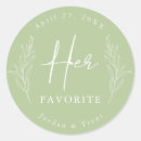Search for sage green wedding stickers Favor
