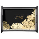 Search for wedding anniversary serving trays Gold