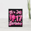 Search for girls 17th birthday cards 17 years