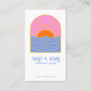 Search for sunrise business cards Retro