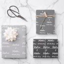 Search for name wrapping paper Bride and groom