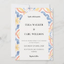 Search for blue and orange wedding invitations Modern typography