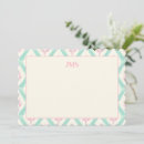 Search for monogram note cards Two borders