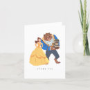 Search for disney wedding thank you cards Beauty and the beast