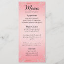 Search for pink and gold menus Blush