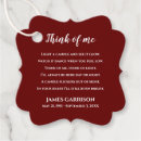 Search for candle favor tags In loving memory