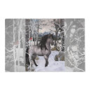 Search for winter placemats Horses