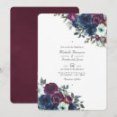 Search for navy and plum wedding invitations Watercolor