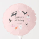 Search for pink pumpkin birthday balloons Halloween birthday party