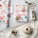 Search for country christmas wrapping paper Pink