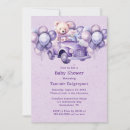 Search for purple teddy bear baby shower invitations Cute