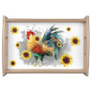 Search for rooster serving trays Floral