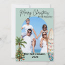 Search for tropical beach christmas cards Surfboard