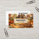 Search for fall business cards Rustic
