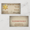 Search for police badge business cards Sheriff