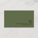 Search for olive green business cards Consultant