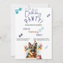 Search for german shepherd birthday invitations Dog lover