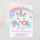 Search for unicorn pool party invitations Magical