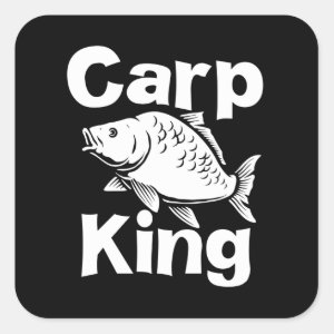 Carp Fishing Shirt Illustration - Fishing, Angler' Sticker