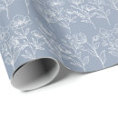 Search for vintage floral wrapping paper Dusty blue