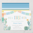 Search for cactus birthday invitations Mexican
