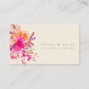 Search for watercolor flowers business cards Botanical
