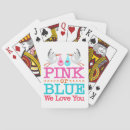 Search for gender reveal playing cards Pink or blue