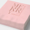 Search for modern christmas napkins Merry and bright