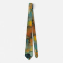 Search for orange and teal ties Abstract