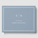 Search for dusty blue guest books Elegant