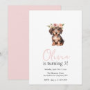 Search for dachshund birthday invitations Party