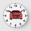 Search for race car clocks Red