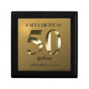 Search for 50th birthday gift boxes Gold