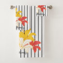 Search for yellow and black bath towels Flora