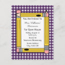 Search for welcome back invitations Open house