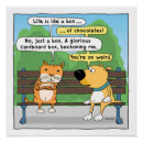 Search for funny cat and dog posters Humor