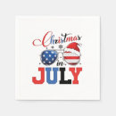 Search for funny christmas napkins Christmas in july