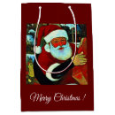 Search for black santa gift bags Snow