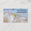 Search for beverage business cards Bartending