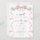 Search for pink bow invitations It's a girl