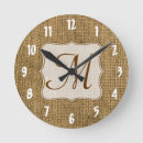 Search for monogram clocks Burlap