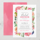 Search for bright floral bridal shower invitations Watercolor flowers