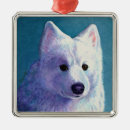 Search for samoyed ornaments Watercolor